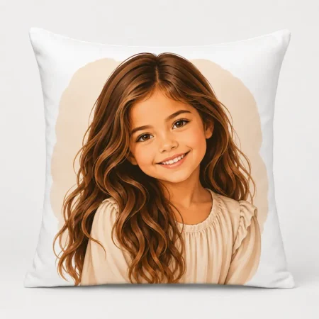 Personalized Photo 15.7-Inch Soft Polyester Throw Pillow Cover