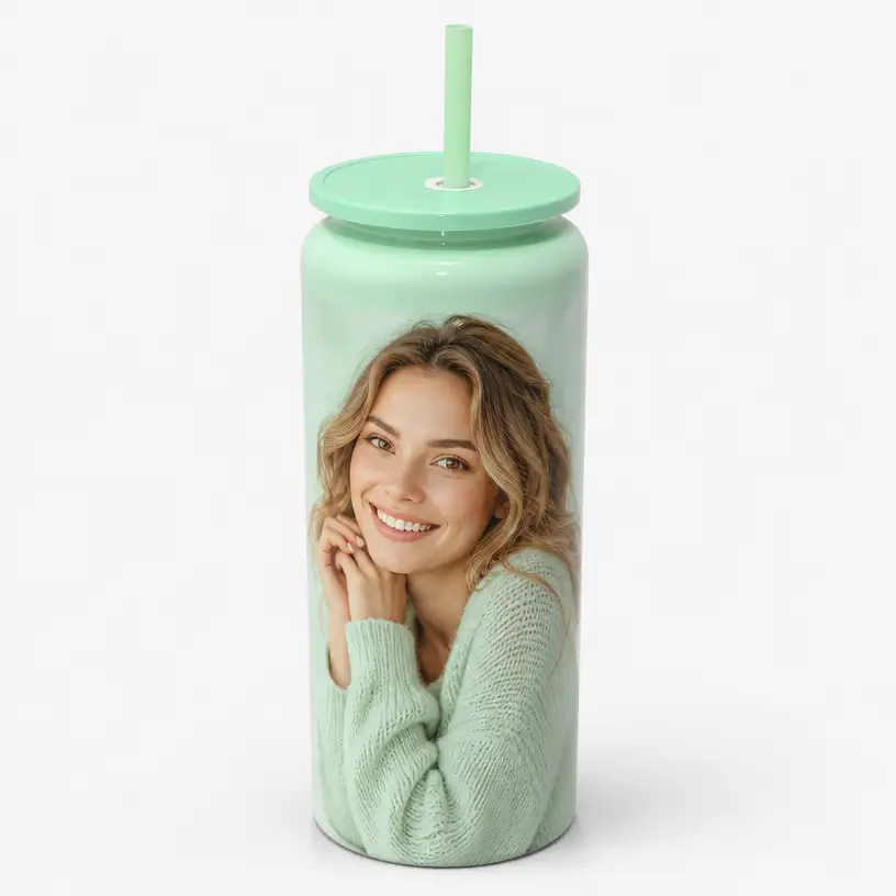 Personalized 16 oz Smooth Stainless Steel Solid Color Tumbler