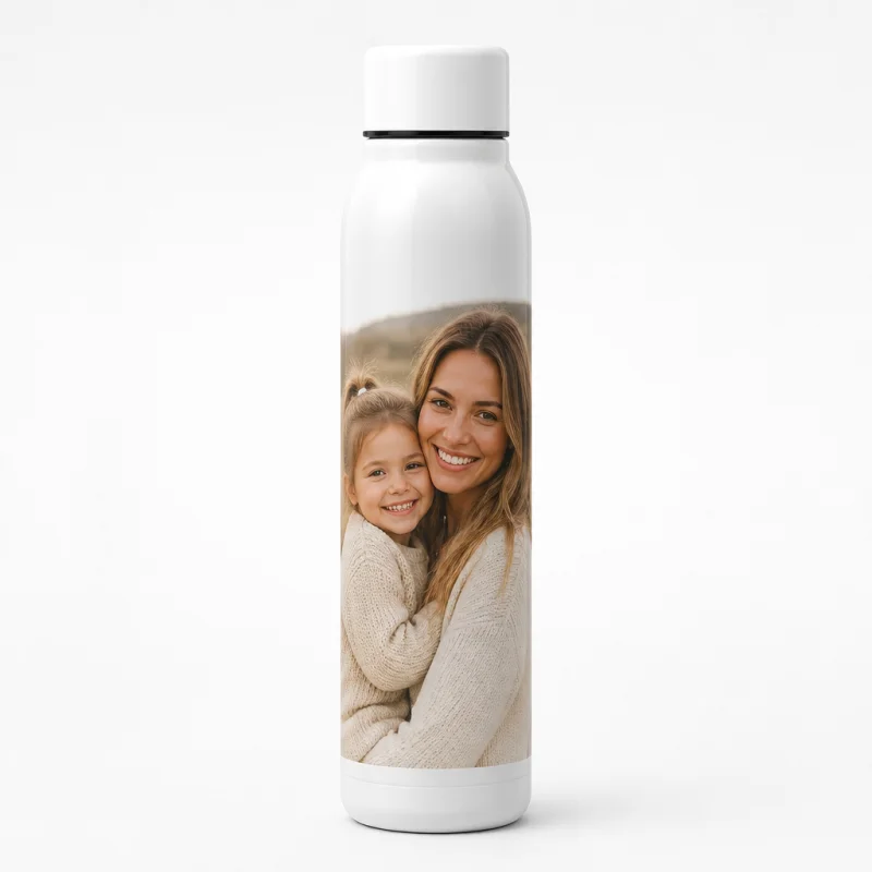 Personalized Photo 17 oz White Sublimation Water Bottle