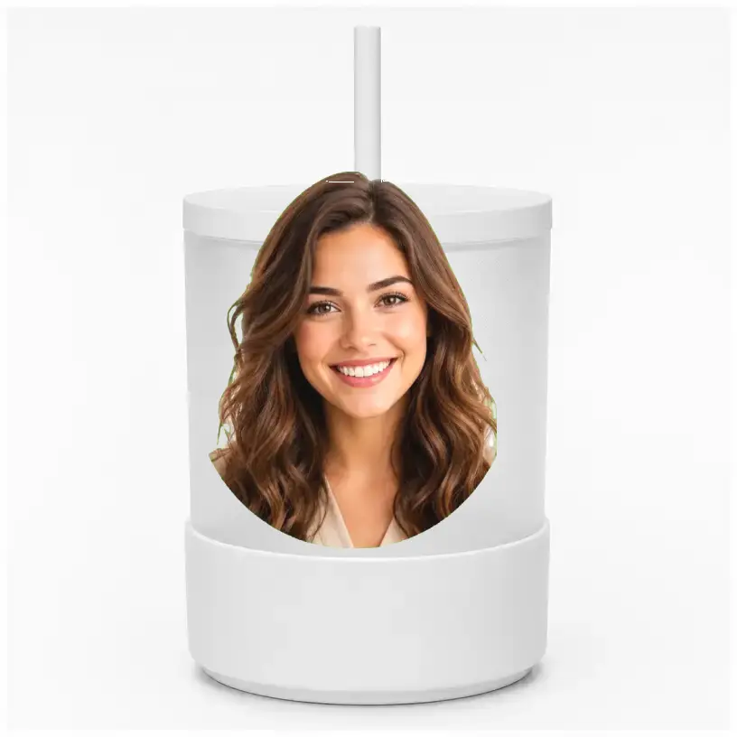 Personalized 40 oz Frosted Glass Sublimation Tumbler 2 Personalized 40 oz Frosted Glass Sublimation Tumbler - Main image with portrait
