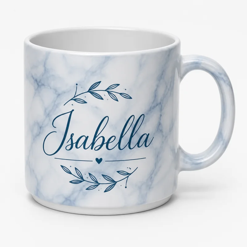 Personalized Marble Texture Ceramic Mug 15oz 2 Personalized Marble Texture Ceramic Mug 15oz - Main image with graphic