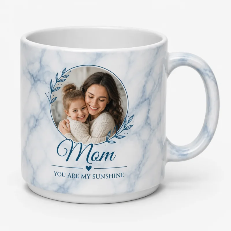 Personalized Marble Texture Ceramic Mug 15oz