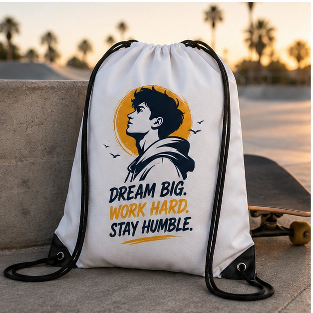 Personalized Drawstring Backpack 2 Personalized Drawstring Backpack - Image 2