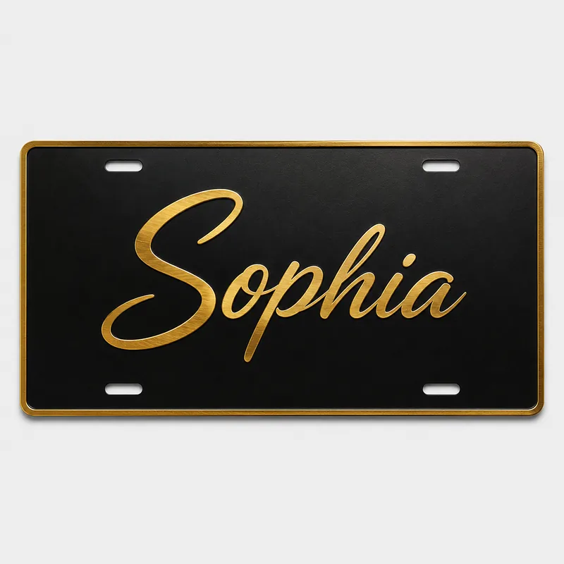 Personalized Aluminum Licence Plate 4 Personalized Aluminum Licence Plate - Image 4