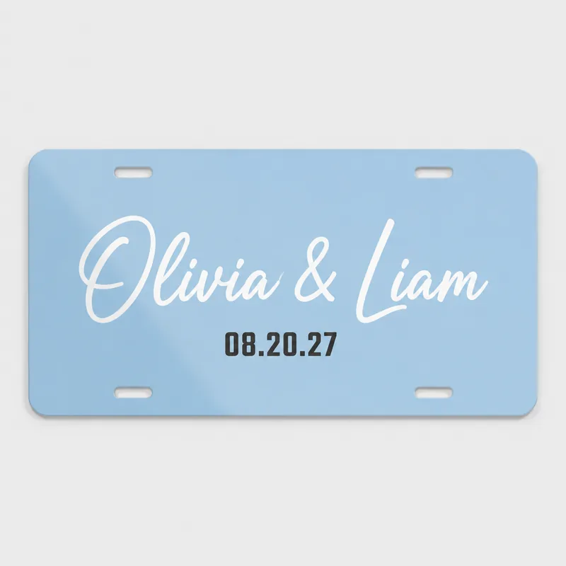 Personalized Aluminum Licence Plate 1 Personalized Aluminum Licence Plate