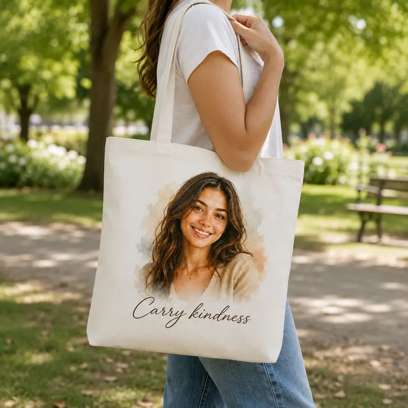 Personalized Cotton Tote Bag 2 Personalized Cotton Tote Bag - Image 2