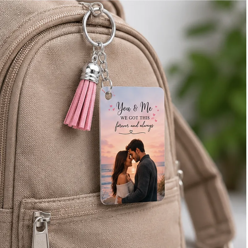 Personalized Double-Sided Metal Keychain - Image 3