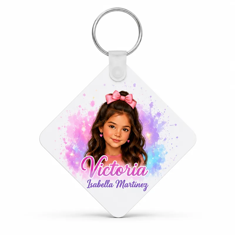Personalized Double-Sided Keychain 1 Personalized Double-Sided Keychain
