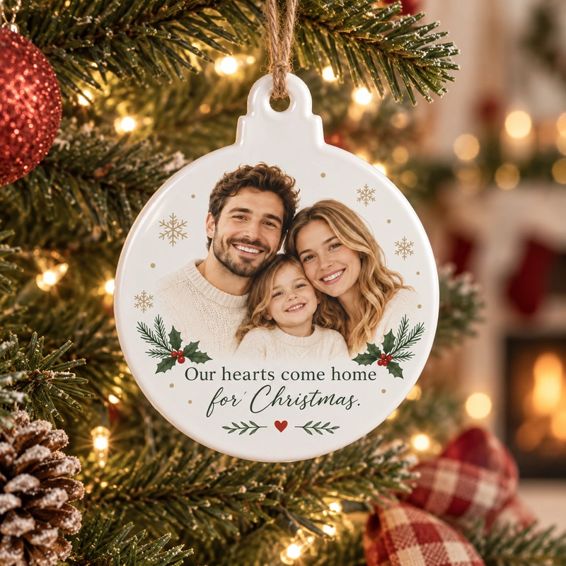 Personalized Transparent Acrylic Christmas Ornaments 2 Personalized Transparent Acrylic Christmas Ornaments - Image 2