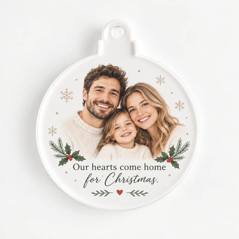 Personalized Transparent Acrylic Christmas Ornaments 1 Personalized Transparent Acrylic Christmas Ornaments