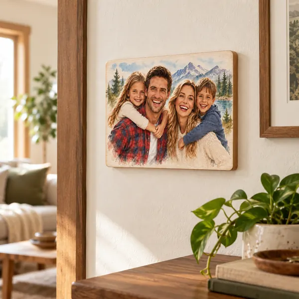 Personalized Plywood Photo Frame 8 x 10 3 Personalized Plywood Photo Frame 8 x 10 - Image 3