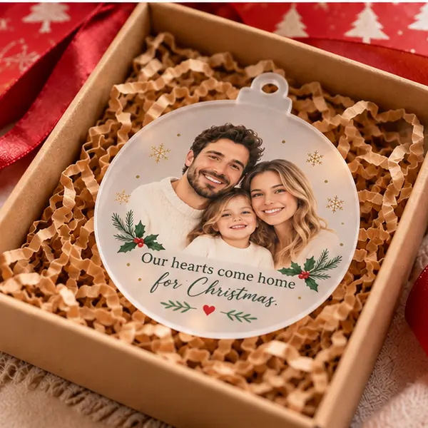 Personalized Transparent Acrylic Christmas Ornaments - Image 6