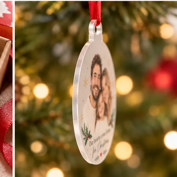 Personalized Transparent Acrylic Christmas Ornaments - Image 4