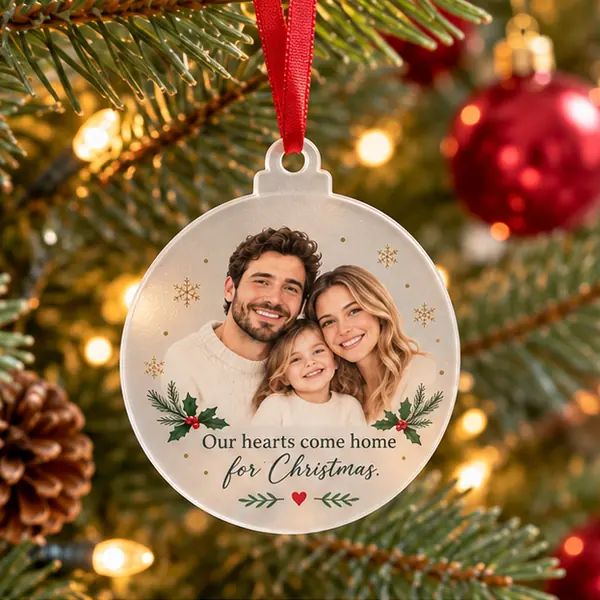 Personalized Transparent Acrylic Christmas Ornaments - Image 5