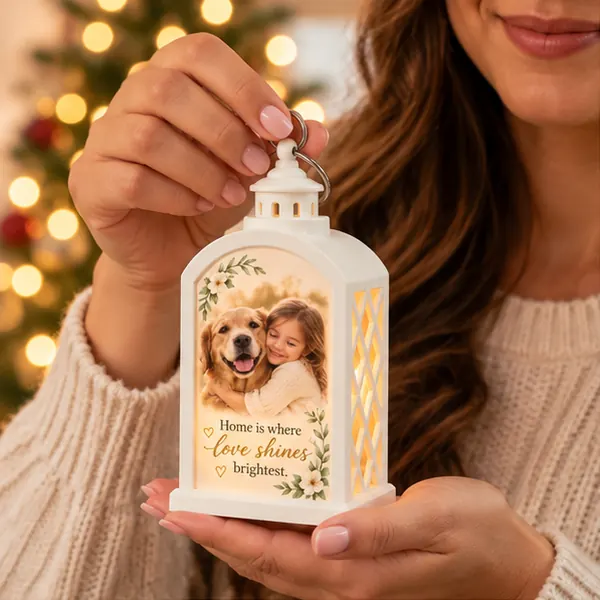 Personalized White LED Lantern - Image 4