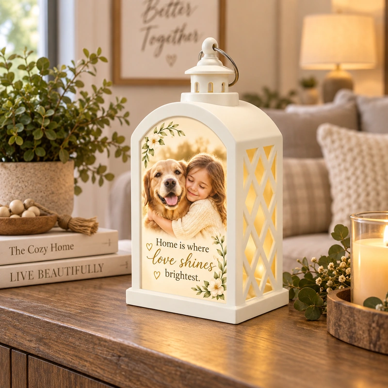 Personalized White LED Lantern - Image 2