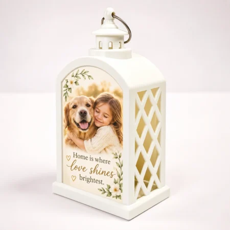 Personalized White LED Lantern